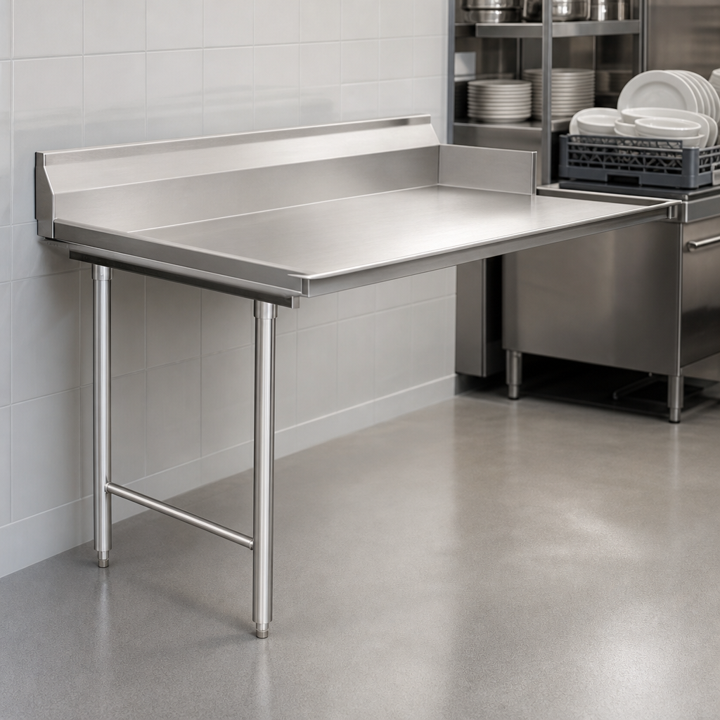 Straight Clean Dishtable Design