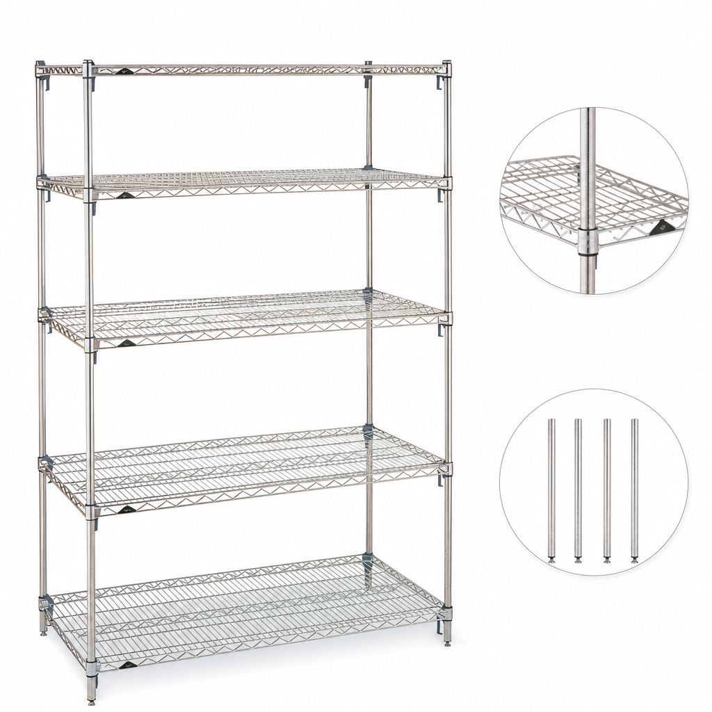 5 Shelves and 4 Posts