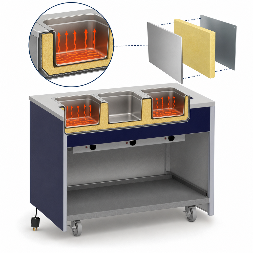 Fully Insulated Hot Food Wells
