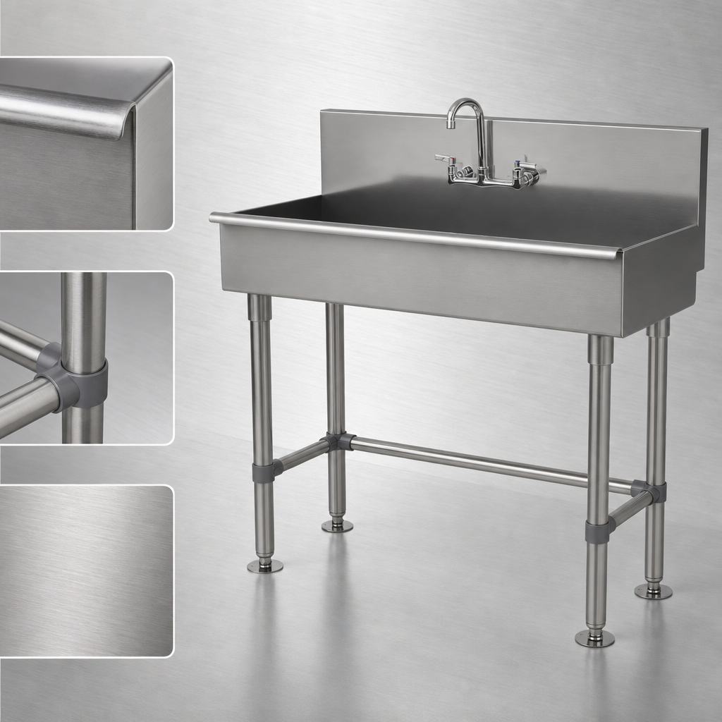 16-Gauge 304 Stainless Steel Construction