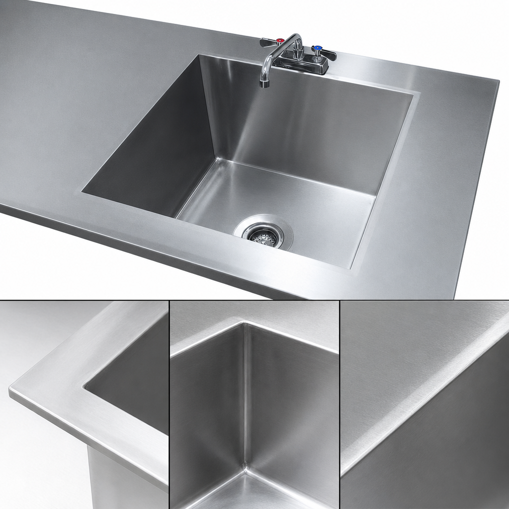 Integrated Welded Sink Bowl