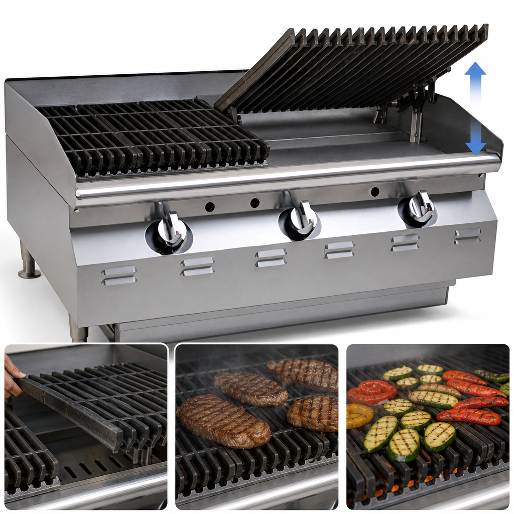 Adjustable Heavy-Duty Cast Iron Grates