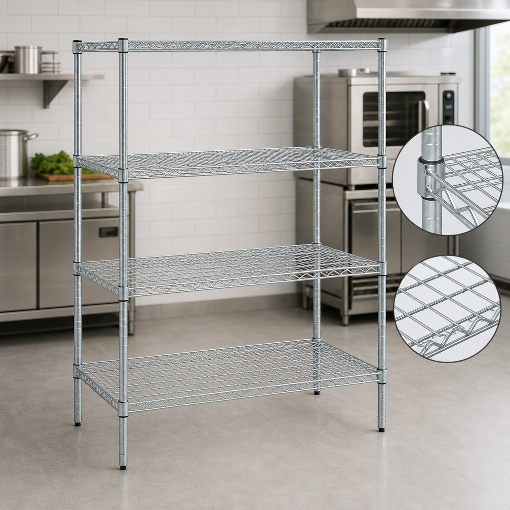 Double-Mat Wire Shelves