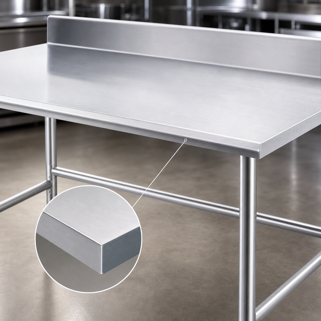 16 Gauge Stainless Steel Top