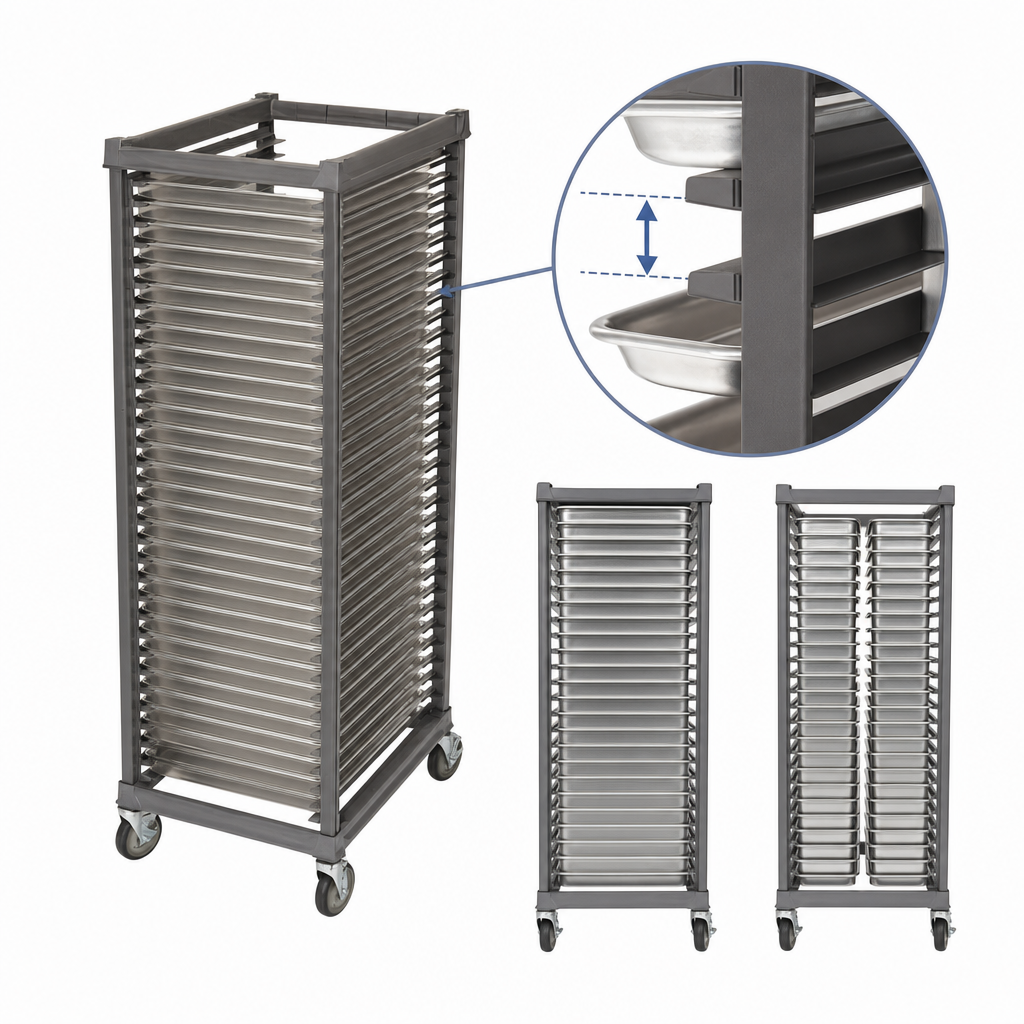 High-Capacity 1-1/2 Inch Rail Spacing