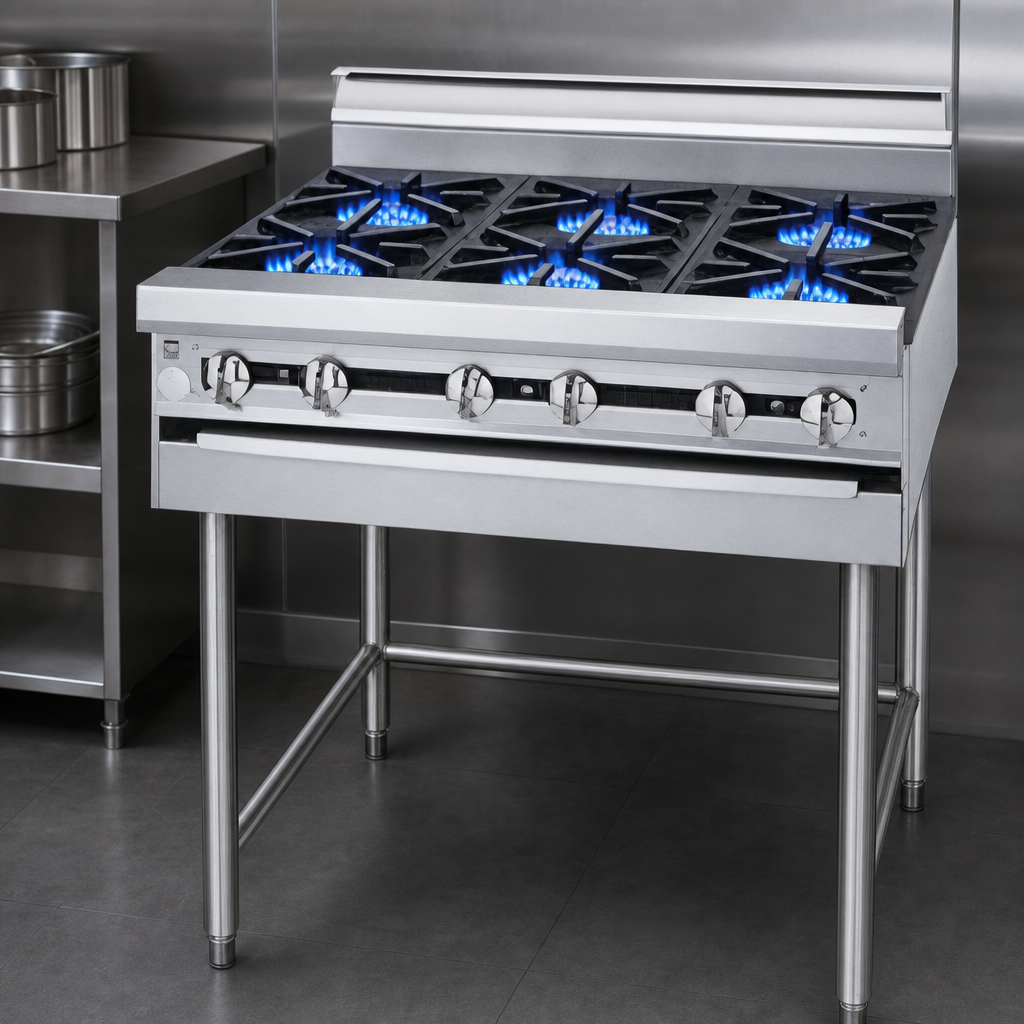 Four Open Burners