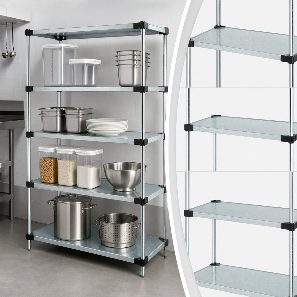 Four Solid Shelves