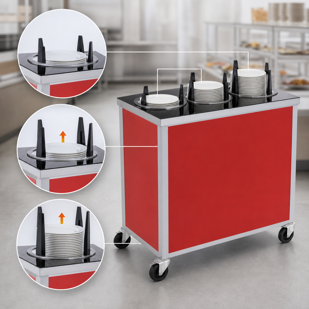 Self-Elevating Dispensing Tubes