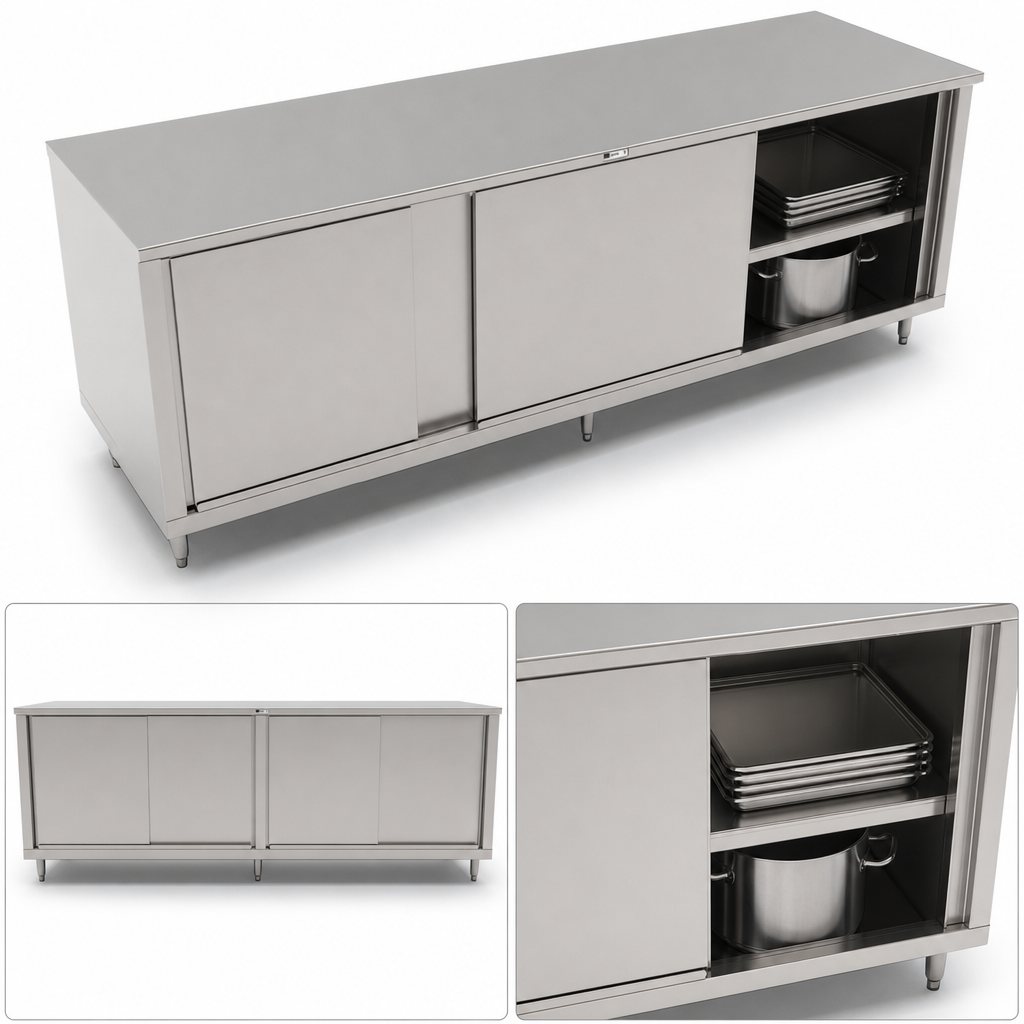 Cabinet Base with Sliding Doors