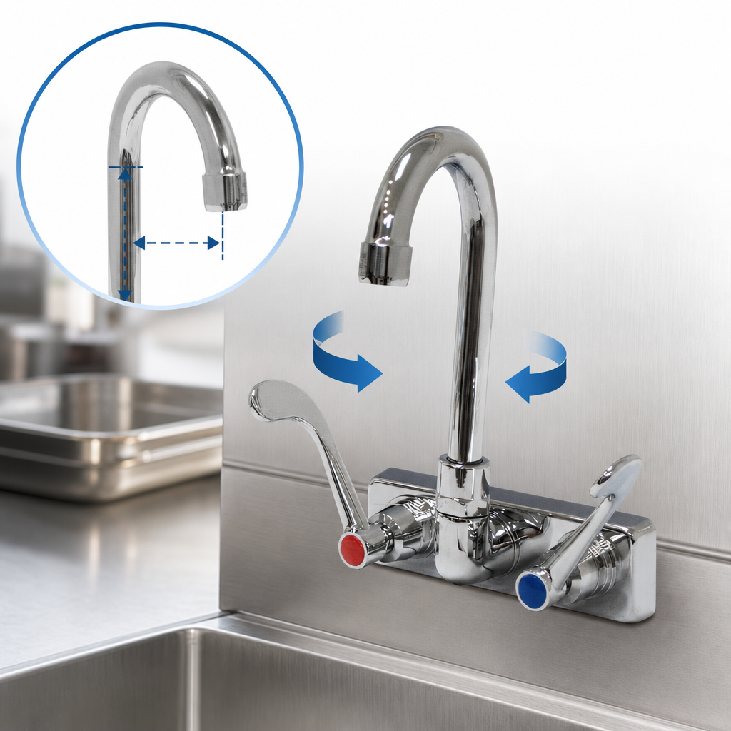 3-1/2-Inch Swivel Gooseneck Spout