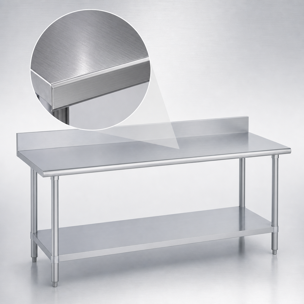 16-Gauge 400-Series Stainless Steel Top