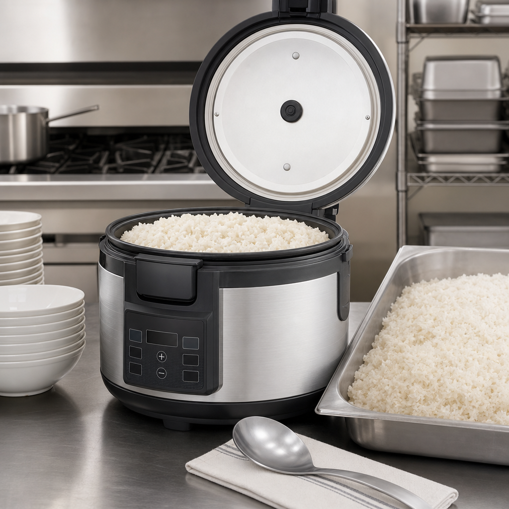 High-Capacity Rice Cooking