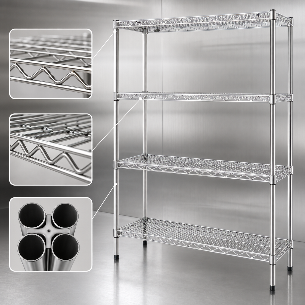 Patented QuadTruss® Shelves