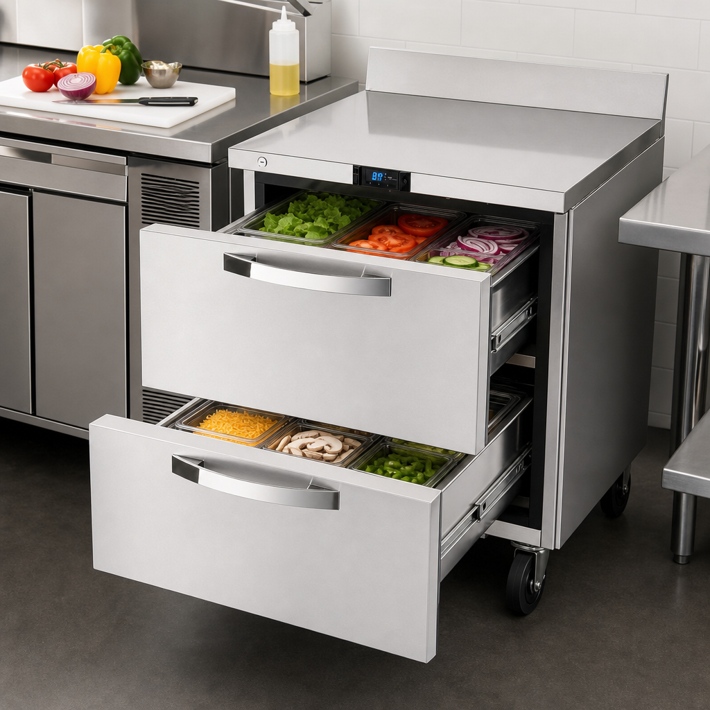 Two Refrigerated Drawers
