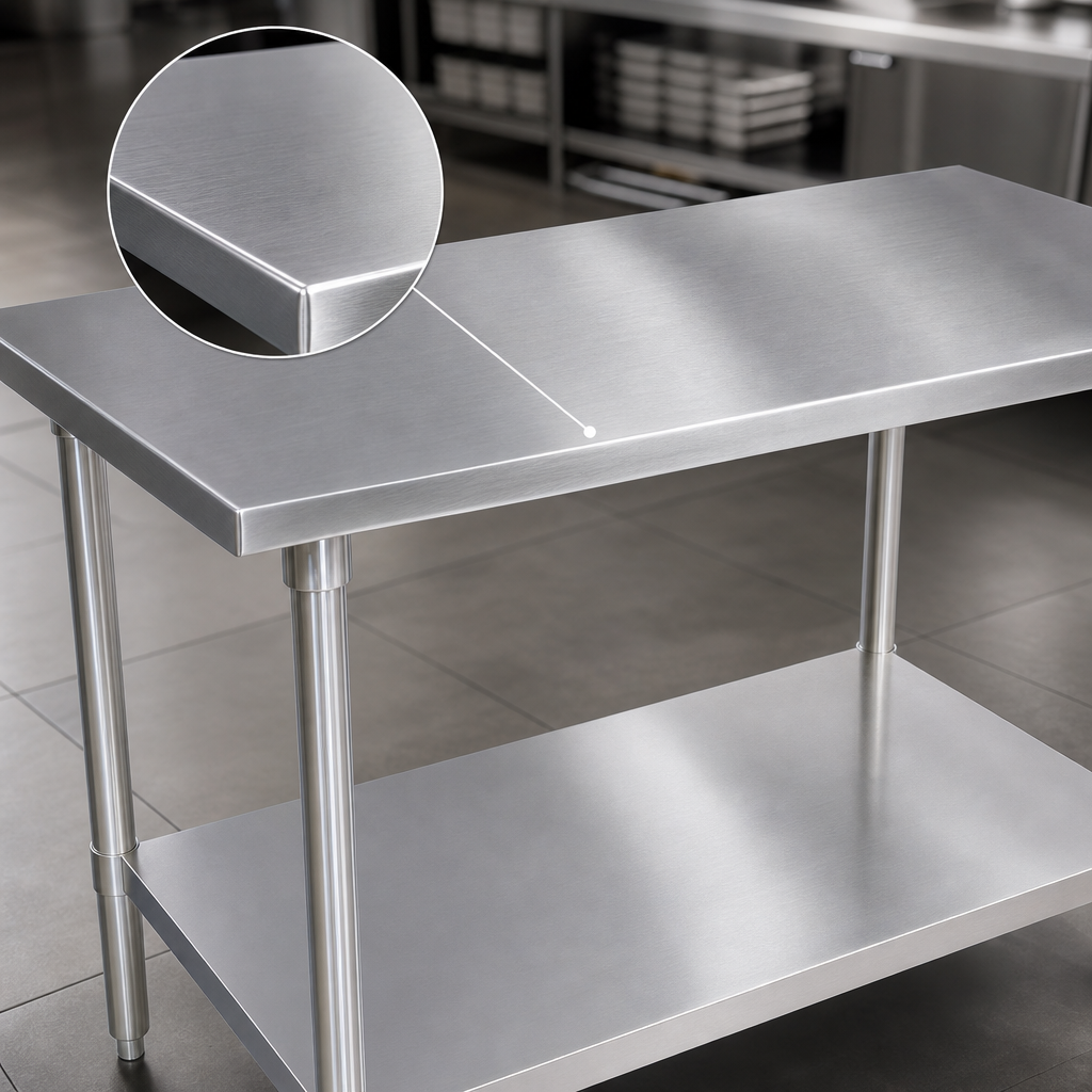 16-Gauge Type 300 Stainless Steel Top