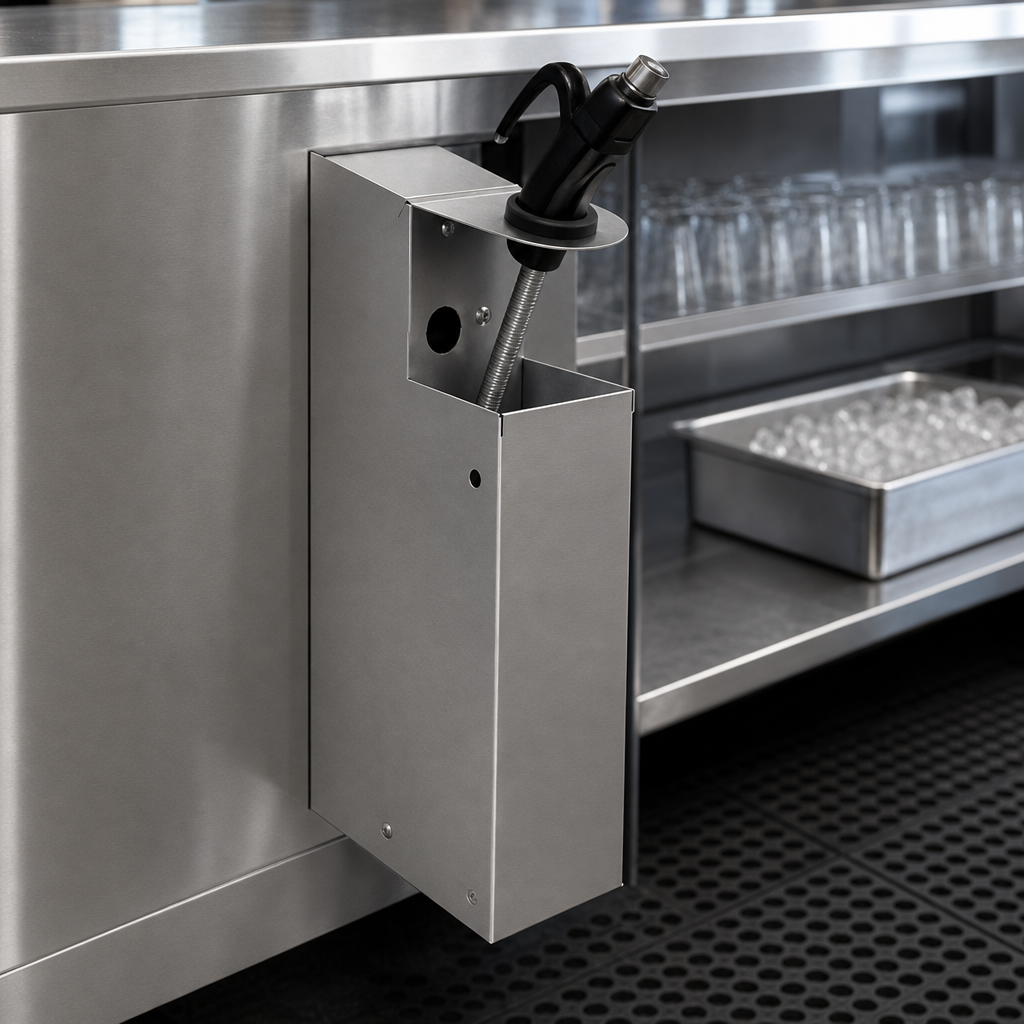 Built-In Soda Gun Holder