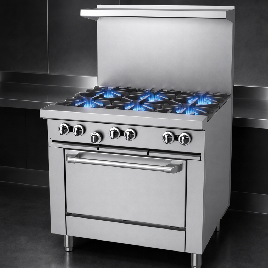 Six Open Burners