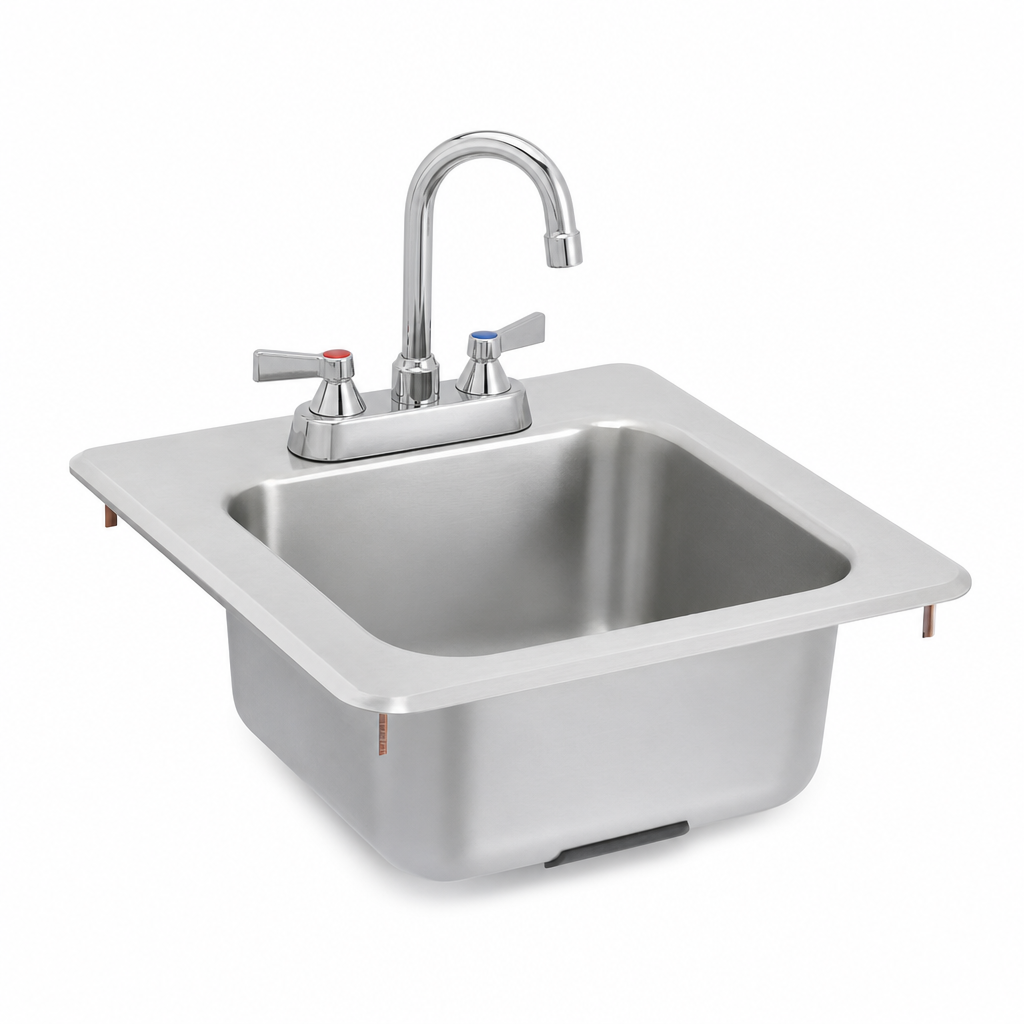 Included Gooseneck Faucet
