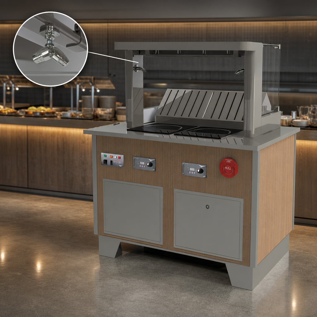 Integrated ANSUL R-102 Fire Suppression