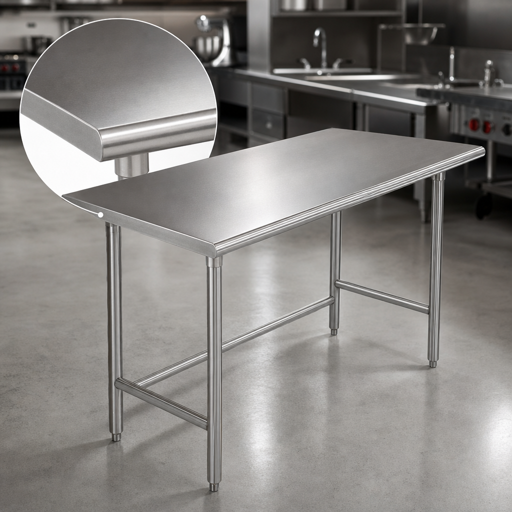 16-Gauge 304 Stainless Steel Top