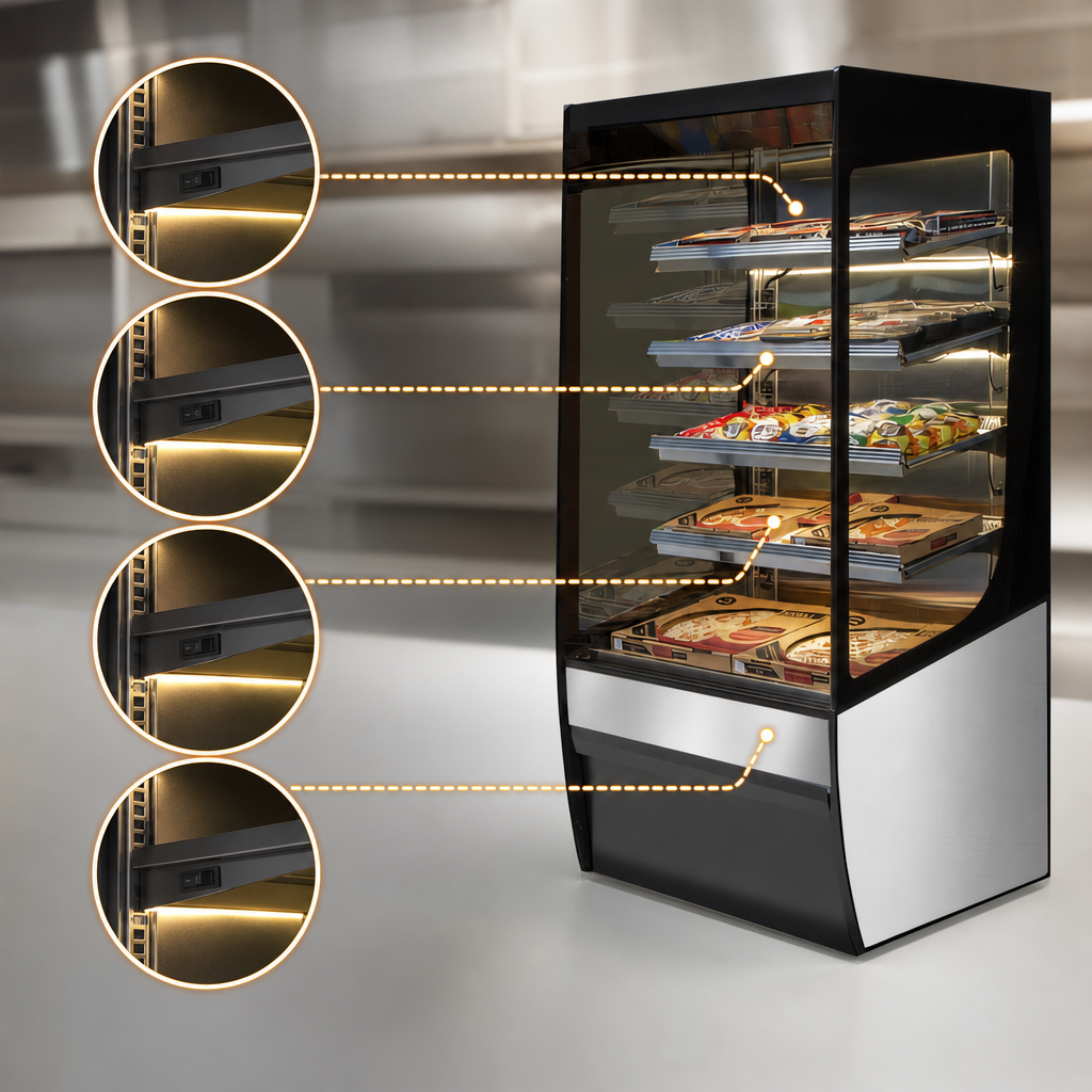 Four Independently Controlled Heated Shelves