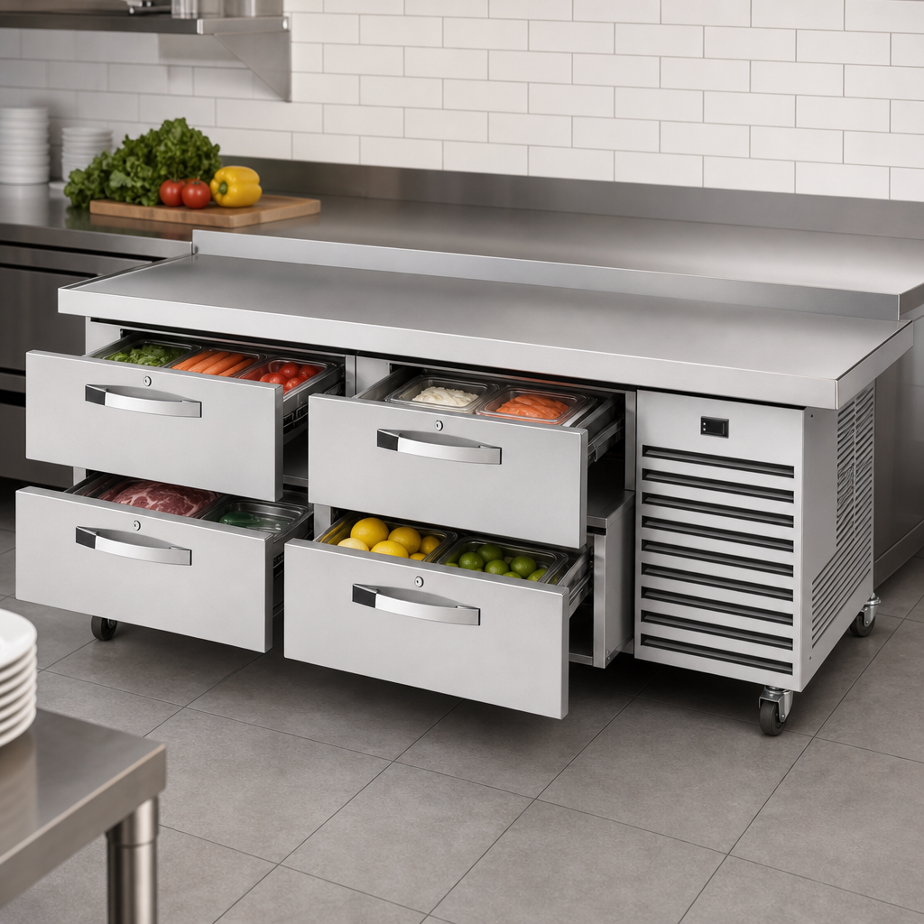 Four Locking Drawers