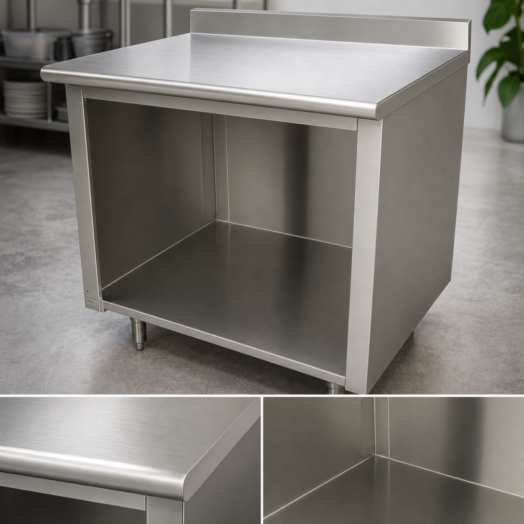 16-Gauge 304 Stainless Steel Top
