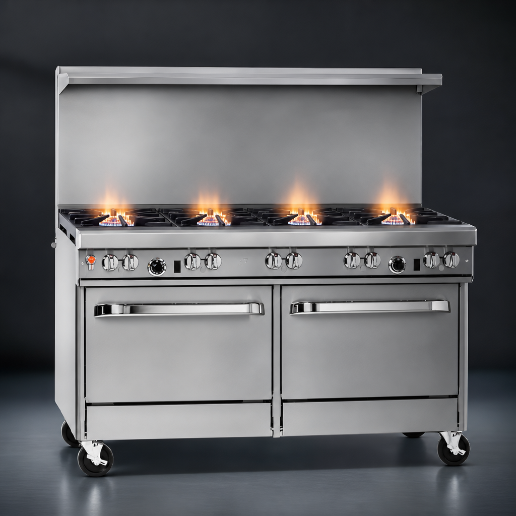 Four Non-Clog Open Burners