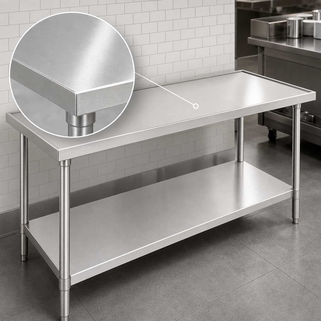 14-Gauge 304 Stainless Steel Top