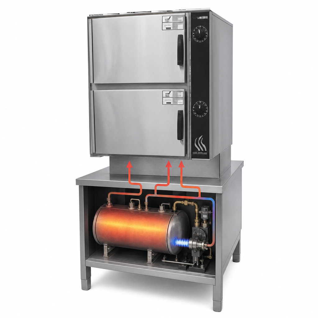 Gas-Heated Cabinet Base Boiler