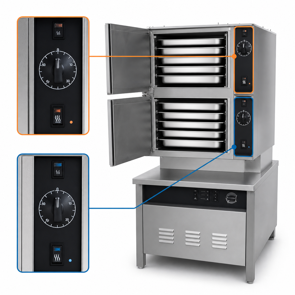Two Independent Steam Compartments