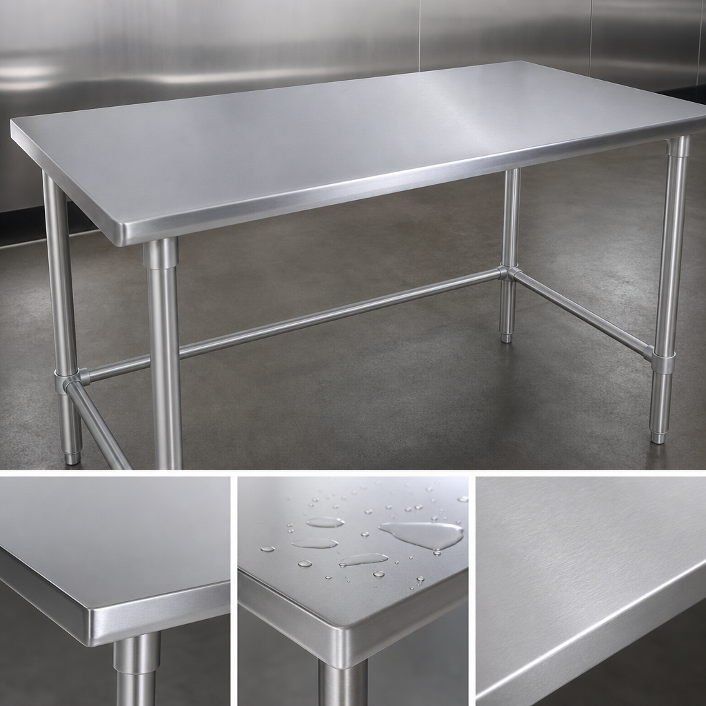 16-Gauge Stainless Steel Top