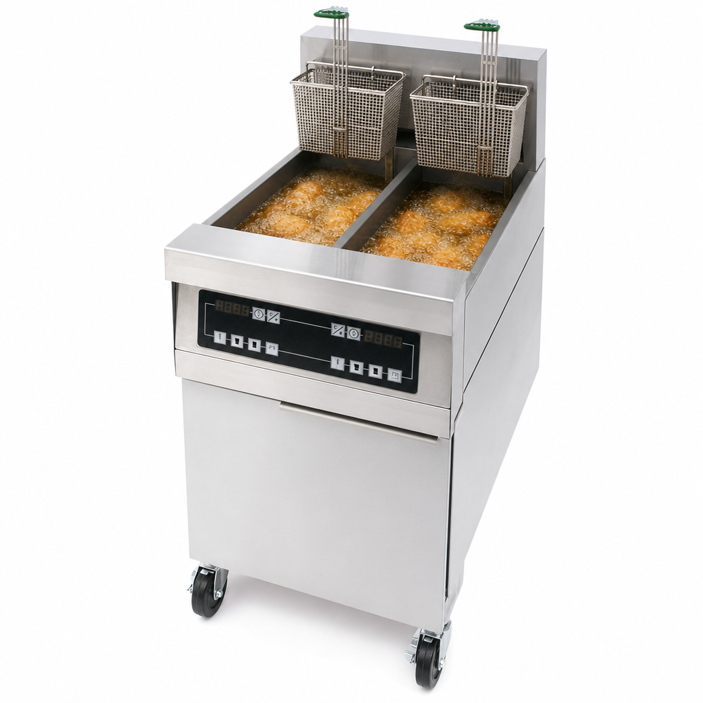 Two 80-Lb Frypots
