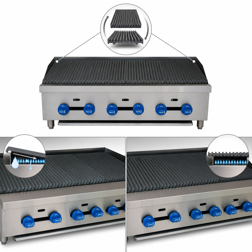 Reversible Cast Iron Grates
