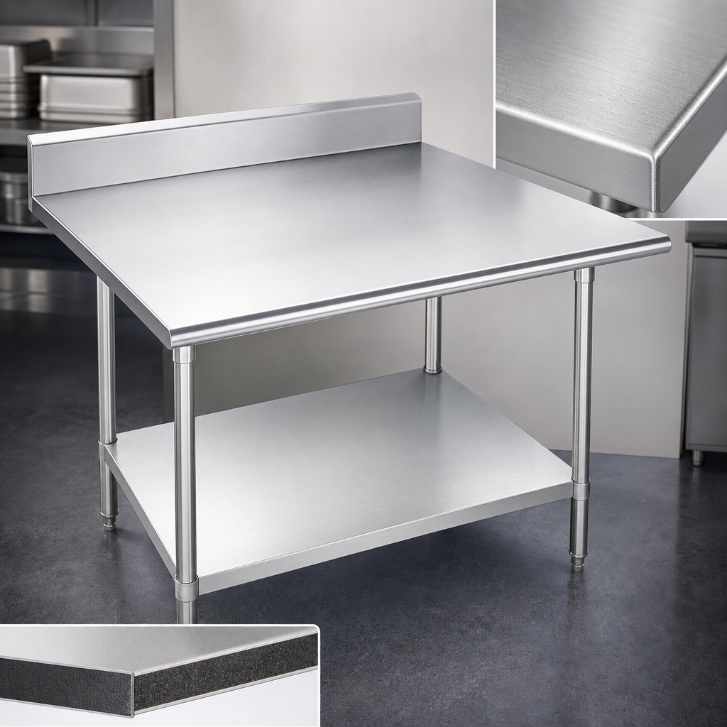 14-Gauge 304 Stainless Steel Top