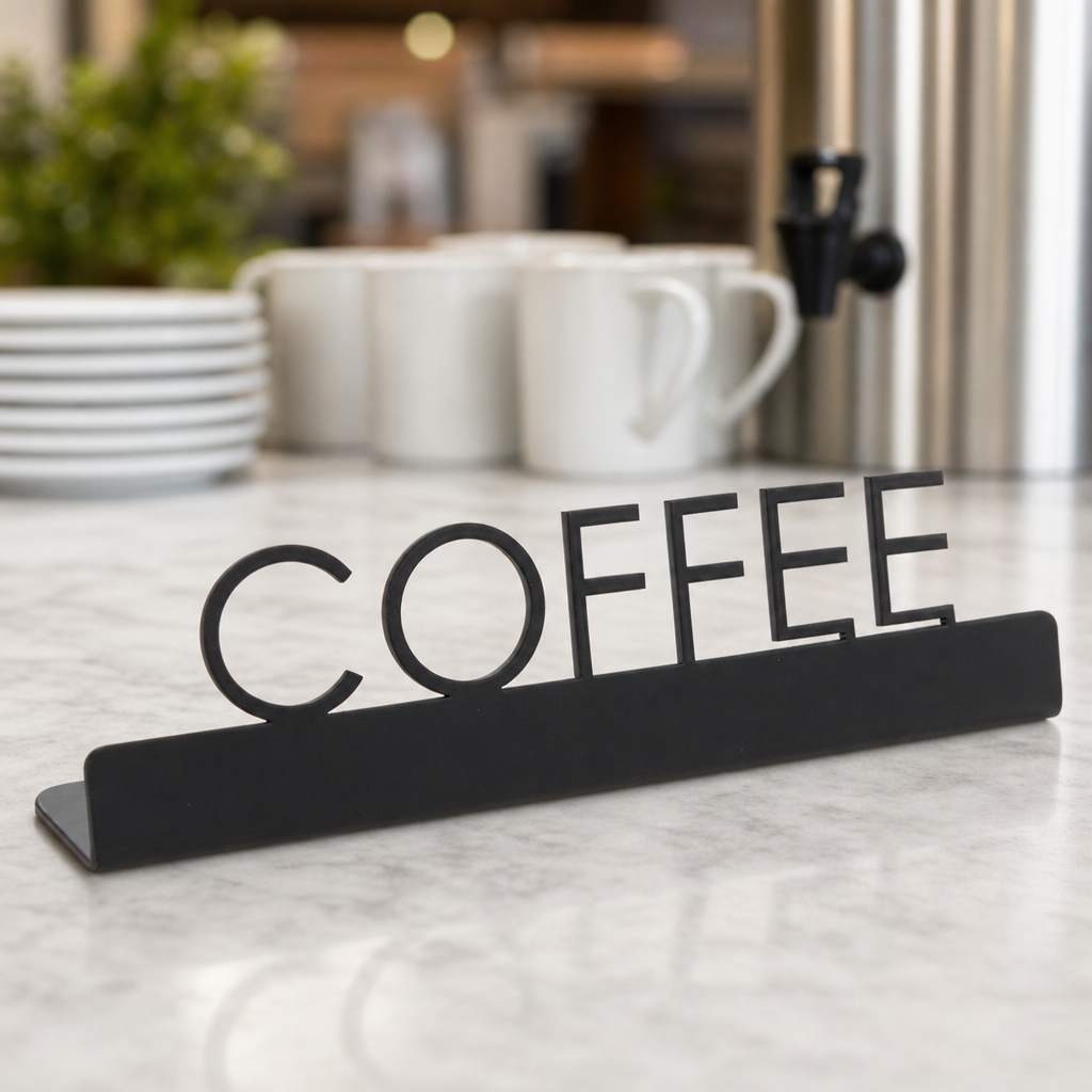 Printed Coffee Message