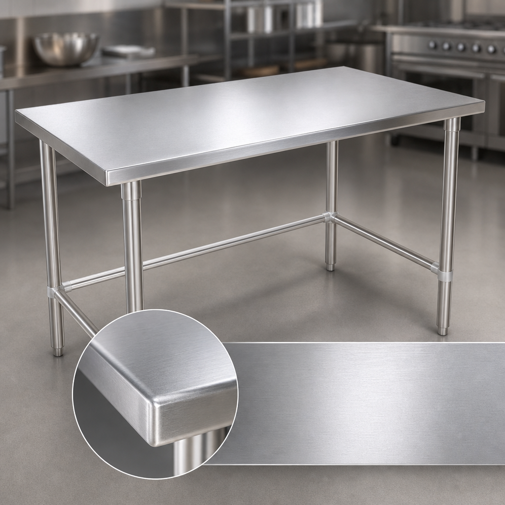 16-Gauge Stainless Steel Top