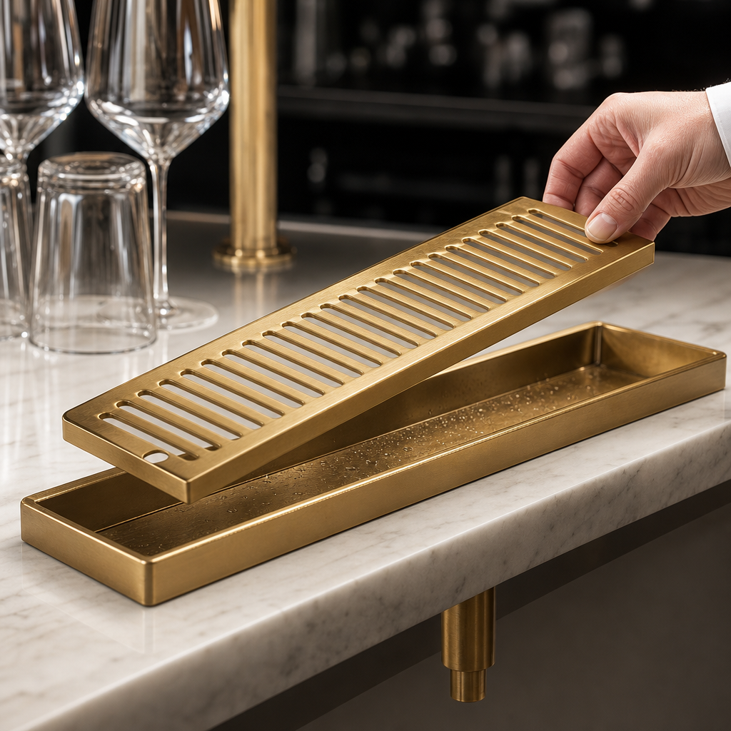 Removable Louvered Glass Rack