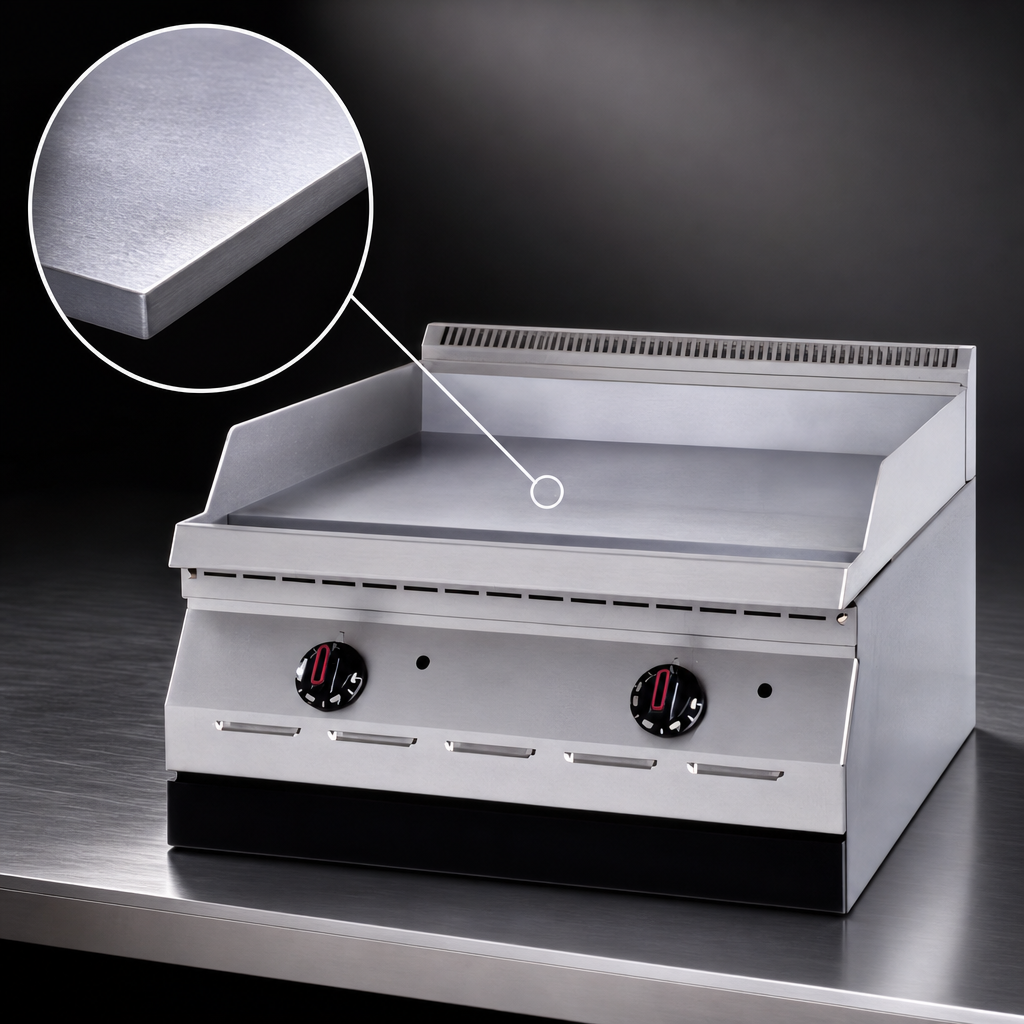 1/2-Inch Polished Steel Griddle Plate