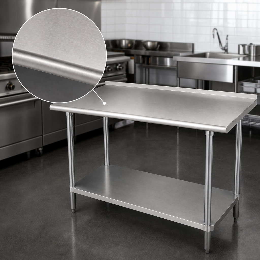 14-Gauge 304 Stainless Steel Top