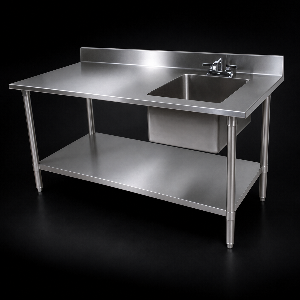 Right-Side Prep Sink