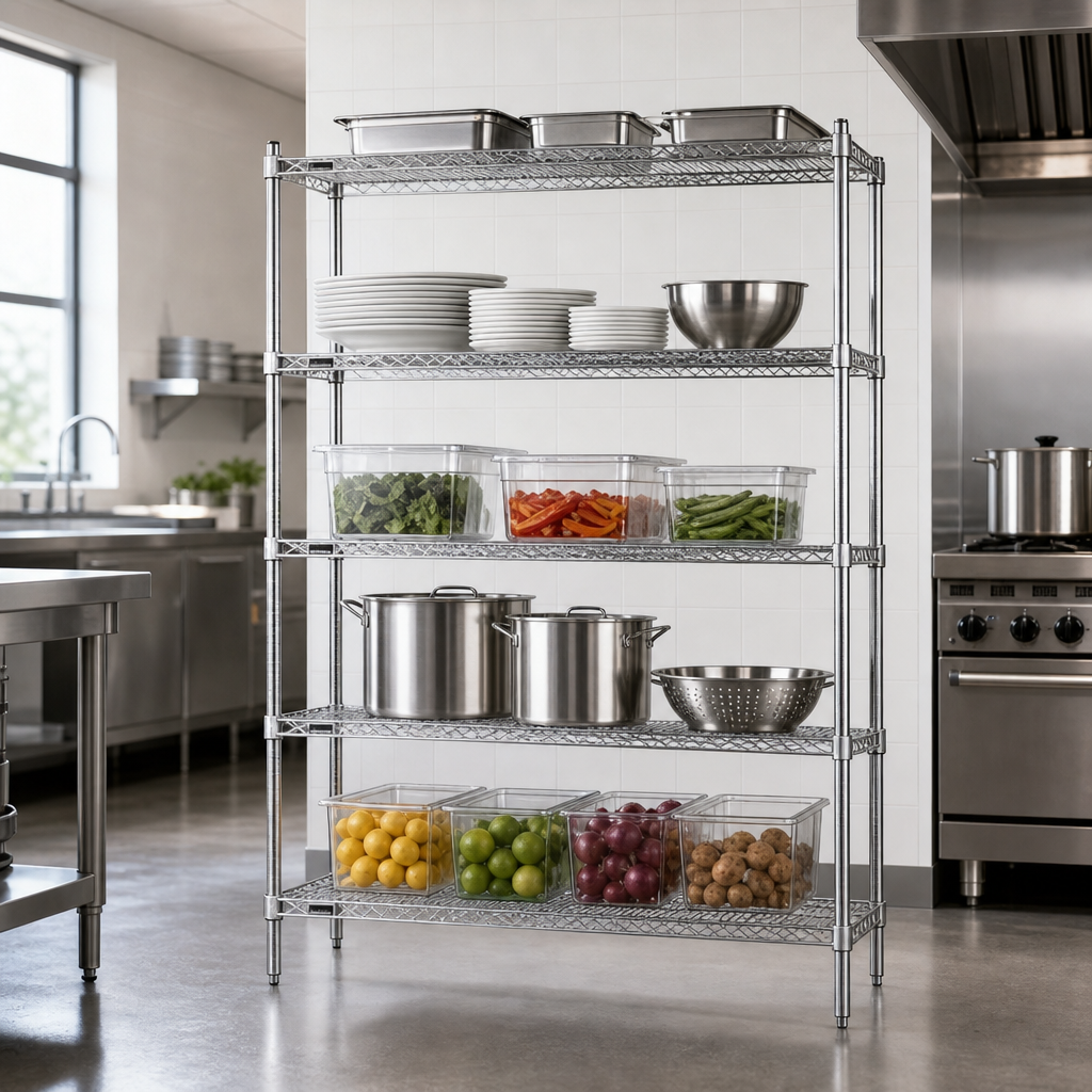 5-Tier Wire Shelving