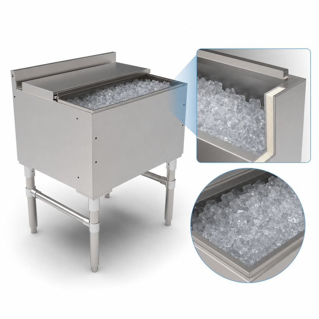 Foam-Insulated Ice Bin