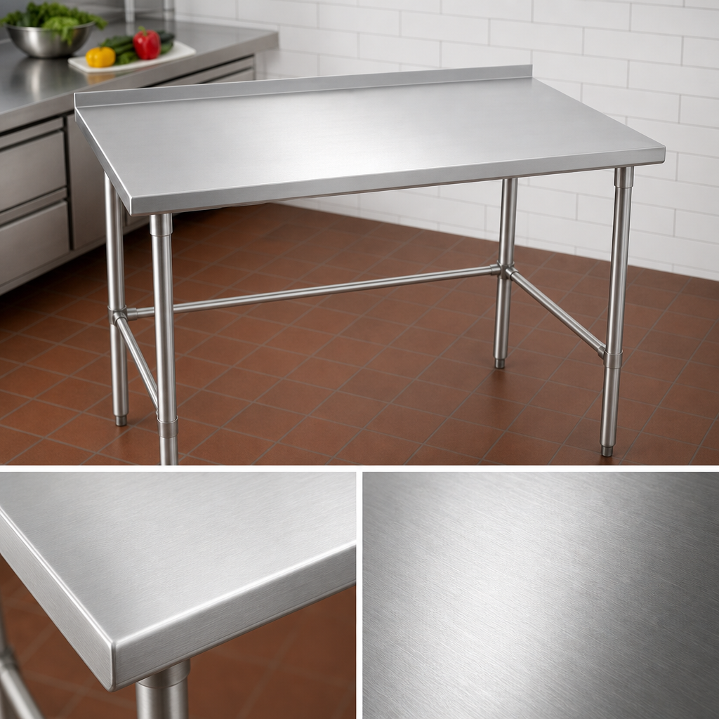 16-Gauge Stainless Steel Top