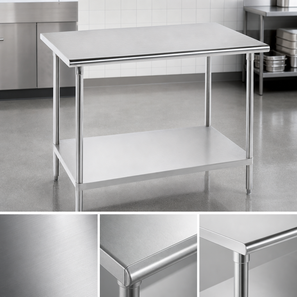 14-Gauge 304 Stainless Steel Top