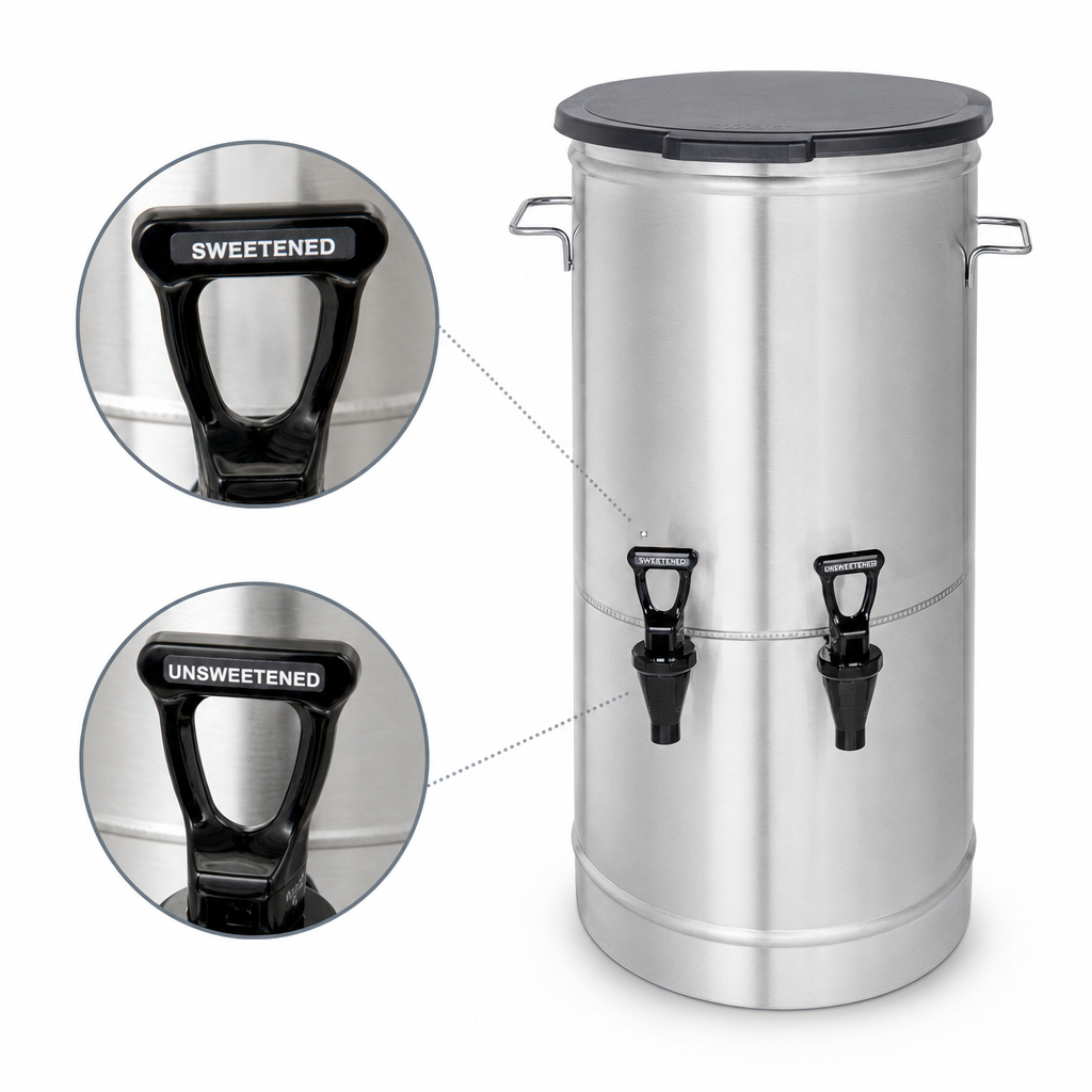 Sweetened and Unsweetened Faucet Handles