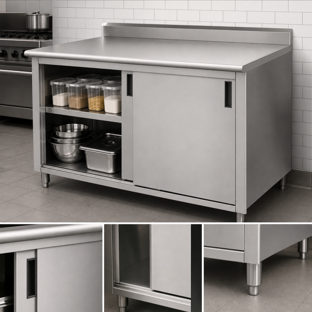 Cabinet Base with Sliding Doors