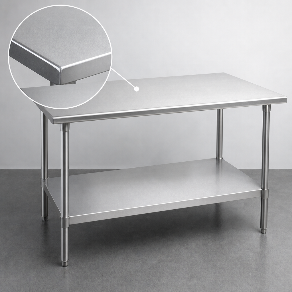 16 Gauge 304 Stainless Steel Top