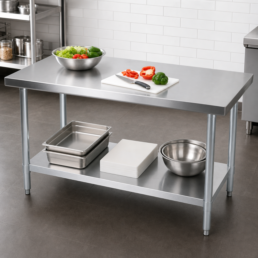 Flat Stainless Steel Top