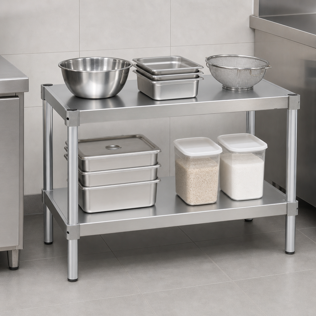 Two Adjustable Solid Shelves